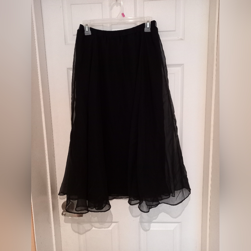 Stenay Sheer Black Skirt with Liner